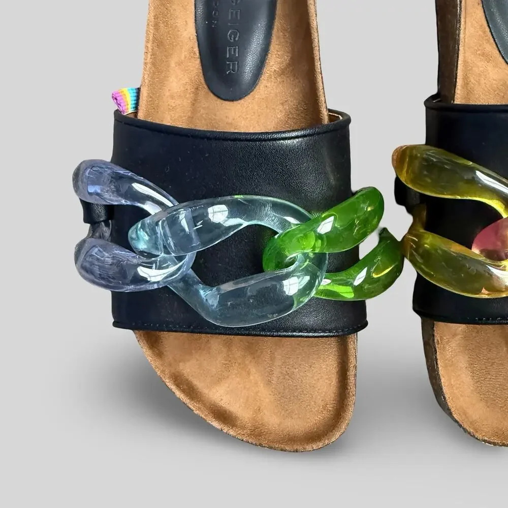 Kurt Geiger London Ozark Chain Slides - Picture 3 of 7